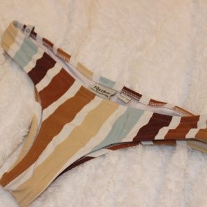 Rhythm Striped Bathing Suit Bottoms